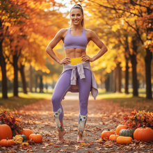 Load image into Gallery viewer, Female model in autumn setting
