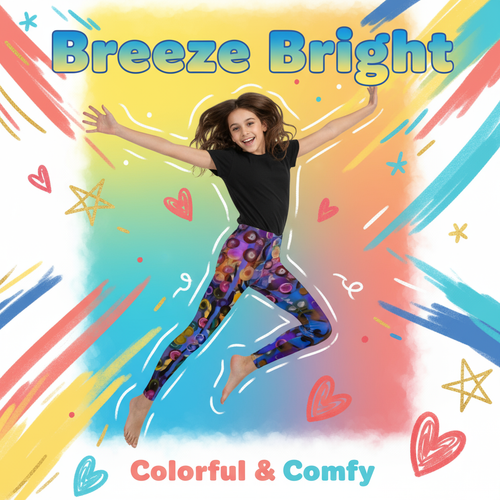 Girls Leggings Breeze Bright Marketing Ad