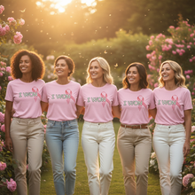 Load image into Gallery viewer, I Won Pink Ribbon T-Shirt Marketing Photo
