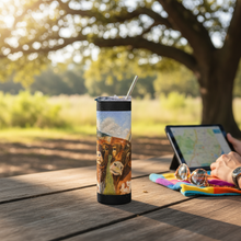 Load image into Gallery viewer, Longhorn Stainless Steel Tumbler Thermos Whimsy FIt

