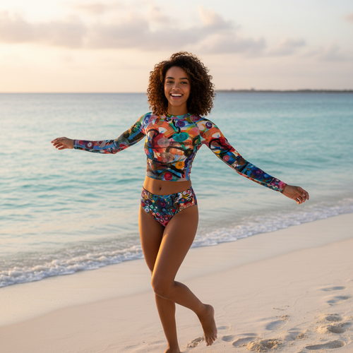 Marketing photo of High-waisted bikini bottom 