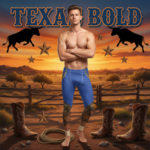 Load image into Gallery viewer, Men&#39;s Longhorn Leggings Cowboy Marketing Photo
