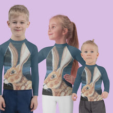 Load and play video in Gallery viewer, Kids Rash Guard &quot;Circles in the Sand&quot;
