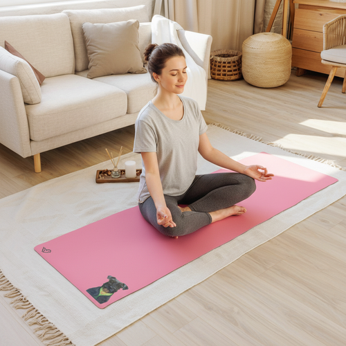 Schnauzer Yoga Mat Marketing Photo