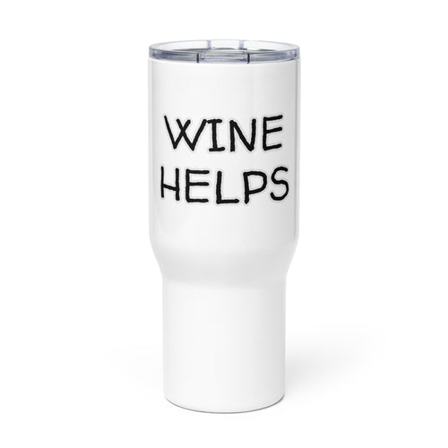 Wine Helps Travel Mug Whimsy Fit
