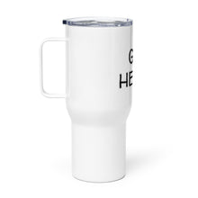 Load image into Gallery viewer, &quot;Gin Helps&quot; Travel mug with Handle - Whimsy Fit Workout Wear
