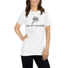 Load image into Gallery viewer, &quot;I Stay out of the Kitchen&quot; Short-Sleeve Women&#39;s T-Shirt Whimsy Fit
