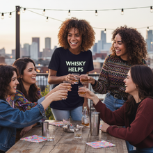 Load image into Gallery viewer, Womens Whisky Helps Women's T-Shirt Marketing Photo
