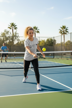 Load image into Gallery viewer, Woman playing pickleball - serving
