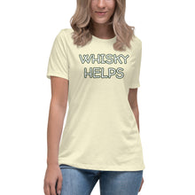 Load image into Gallery viewer, Whisky Helps Women&#39;s T-Shirt - Whimsy Fit Workout Wear
