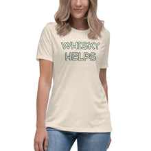 Load image into Gallery viewer, Whisky Helps Women&#39;s Relaxed T-Shirt - Whimsy Fit Workout Wear
