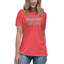 Load image into Gallery viewer, Whisky Helps Women&#39;s T-Shirt - Whimsy Fit Workout Wear
