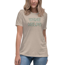 Load image into Gallery viewer, Wine Helps Women&#39;s T-Shirt - Whimsy Fit Workout Wear
