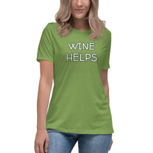 Load image into Gallery viewer, Wine Helps Women&#39;s T-Shirt - Whimsy Fit Workout Wear
