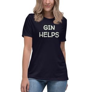 Gin Helps Women's T-Shirt - Whimsy Fit Workout Wear