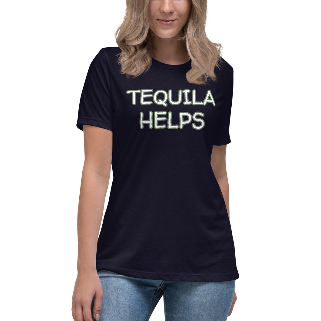 Tequila Helps Women's T-Shirt - Whimsy Fit Workout Wear