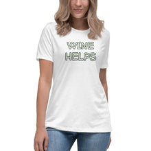 Load image into Gallery viewer, Wine Helps Women&#39;s T-Shirt - Whimsy Fit Workout Wear
