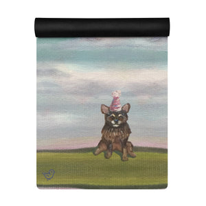 Party Dog on Yoga Mat Personalized Whimsy Fit