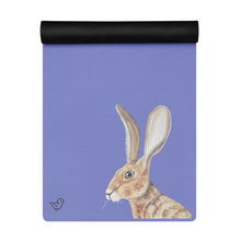 Load image into Gallery viewer, Jack Rabbit Bunny on Yoga Mat Personalized Whimsy Fit
