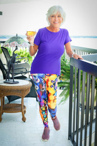 Capri Leggings "Breeze Bright" by Whimsy Fit - Whimsy Fit Workout Wear