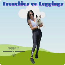 Load and play video in Gallery viewer, Black Leggings with White French Bulldog
