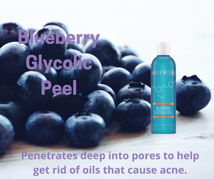 ANN WEBB Blueberry Gylcolic Peel is a  Stronger peel with fruit and physical exfoliators - Whimsy Fit Workout Wear