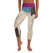 Load image into Gallery viewer, Chow Chow Print Leggings &quot;Can I Come In?&quot; Yoga Capri Leggings - Whimsy Fit Workout Wear
