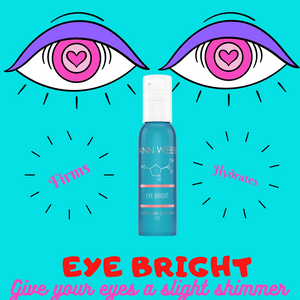 ANN WEBB Eye Bright Cream is a  firming & hydrating cream with mica powder to give eyes a glow! Made in America-