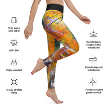 Load image into Gallery viewer, Womens Abstract Print Yoga Leggings Whimsy FIt “Gotta Go” Mother Daughter Matching Indoor studio stretch
