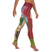 Load image into Gallery viewer, Pink dog print leggings detail shot | Whimsy Fit
