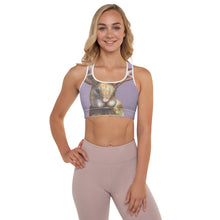 Load image into Gallery viewer, Purple Padded Sports Bra Bunny - Whimsy Fit Workout Wear
