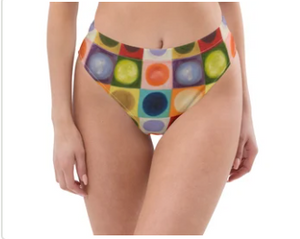 Whimsy Fit Women's Bathing Suit "Circles"