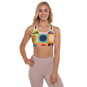 Whimsy Fit "Circles" Padded Sports Bra - Whimsy Fit Workout Wear