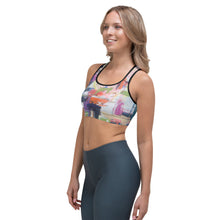 Load image into Gallery viewer, Whimsy  Fit Abstract &quot;Kris Kross&quot; Sports Bra

