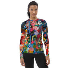 Load image into Gallery viewer, Whimsy Fit Women&#39;s Black Rash Guard &quot;Breeze&quot; lighter
