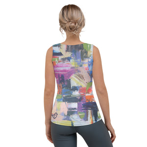 Whimsy Fit "Kris Kross" Abstract Tank Top