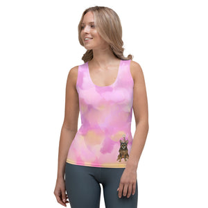 Whimsy Fit "Cotton Candy - Party Dog" Tank Top - Whimsy Fit Workout Wear