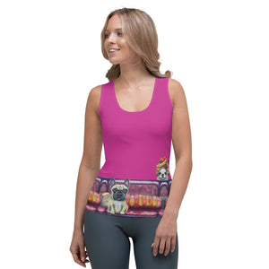 Whimsy Fit "Salon Dogs" Tank Top - Whimsy Fit Workout Wear