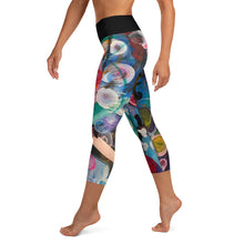 Load image into Gallery viewer, &quot;Breeze&quot; Abstract Print Yoga Capri Leggings - Whimsy Fit Workout Wear
