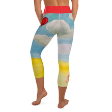 Load image into Gallery viewer, &quot;Red Balloon&quot; Yoga Capri Leggings with Corgi - Whimsy Fit Workout Wear
