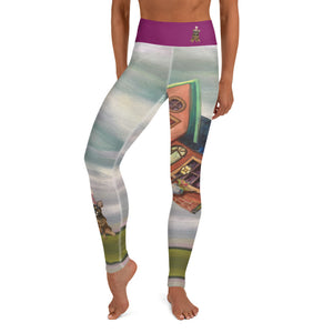 "Party is Over" Yoga Leggings - Whimsy Fit Workout Wear