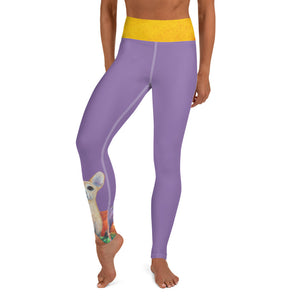 "Pumpkins" Yoga Leggings with Chihuahua - Whimsy Fit Workout Wear