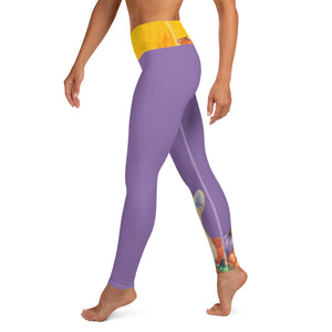 "Pumpkins" Yoga Leggings with Chihuahua - Whimsy Fit Workout Wear