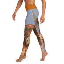 Load image into Gallery viewer, Whimsy Fit &quot;2 Horns&quot; Yoga Leggings with Burnt Orange Waistband - Whimsy Fit Workout Wear

