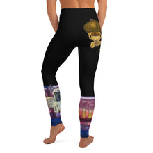 Load image into Gallery viewer, Whimsy Fit Black &quot;Salon  Dogs&quot; Yoga Leggings
