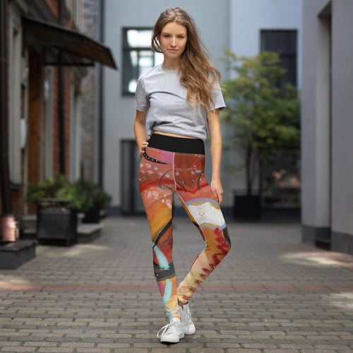 Whimsy Fit yoga leggings crazy leggings looney legs