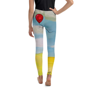 Whimsy Fit “Red Balloon” Girls Leggings - Whimsy Fit Workout Wear