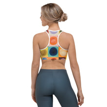 Load image into Gallery viewer, &quot;Doodle Dog&quot; Sports bra in Bright Yellow - Whimsy Fit Workout Wear

