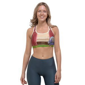 "Waiting for Mom" Sports bra - Whimsy Fit Workout Wear