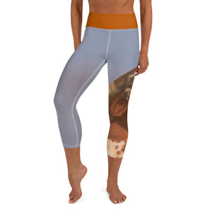"Horns" Yoga Capri Leggings - Whimsy Fit Workout Wear